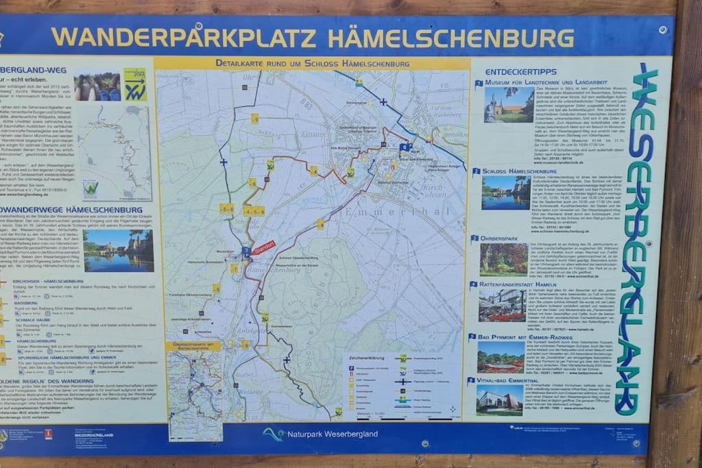 Schoene Ferienwohnung T&N Im Weserbergland Emmerthal Exteriör bild